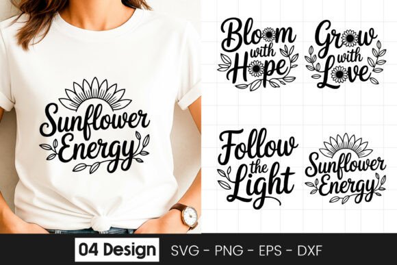 Bloom Hope Grow Love SVG Graphics for Crafts
