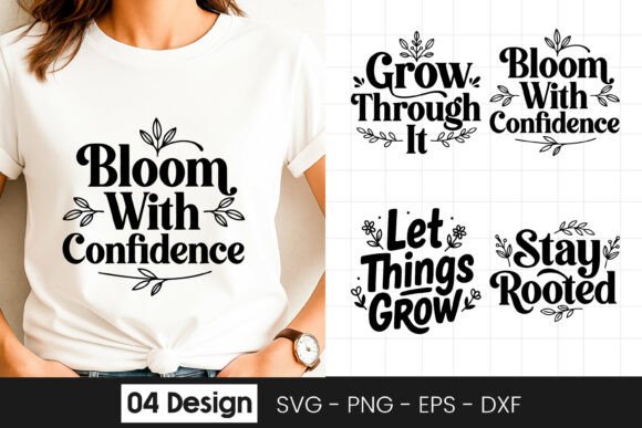 Bloom with Confidence Graphic for Crafts