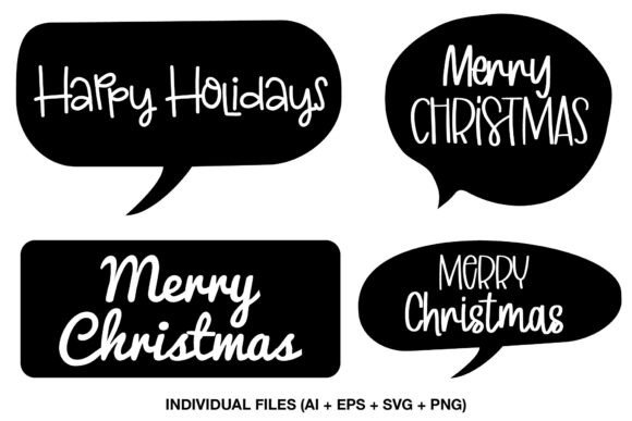 Christmas Quote SVG Merry Christmas Graphics for Crafts