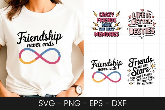 Friendship Never Ends Quote Graphics for Crafts
